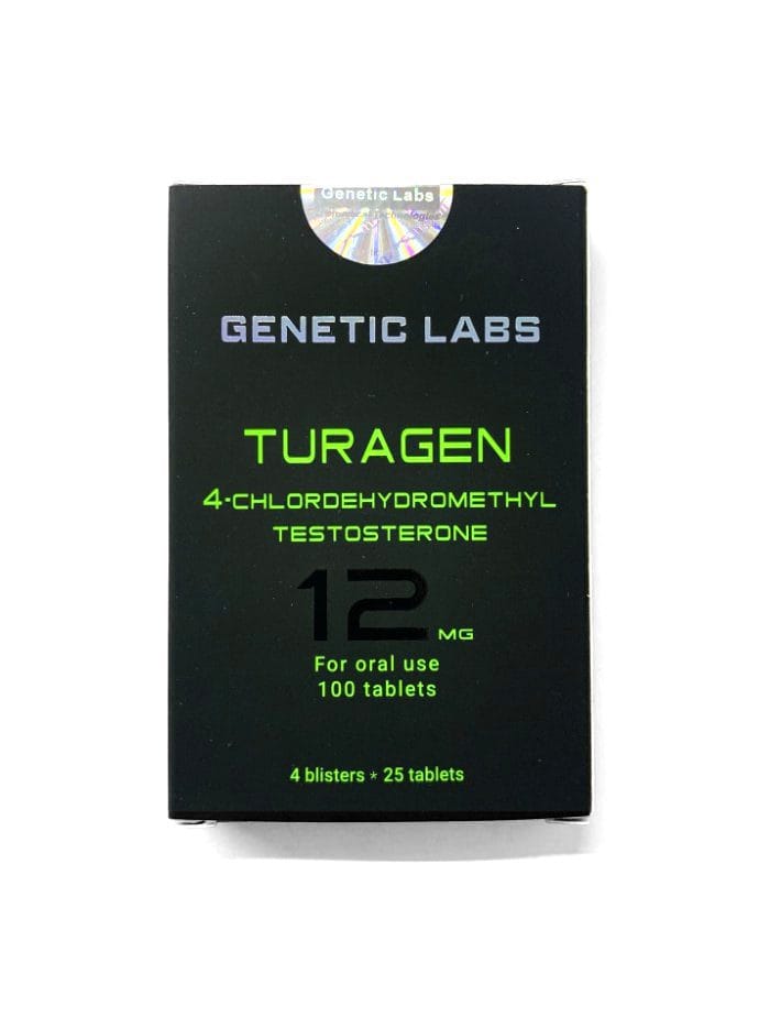 Turagen 100tab/12mg 4-Chlordehydromethyl Testosterone