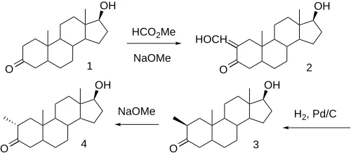 Drostanolone synthesis
